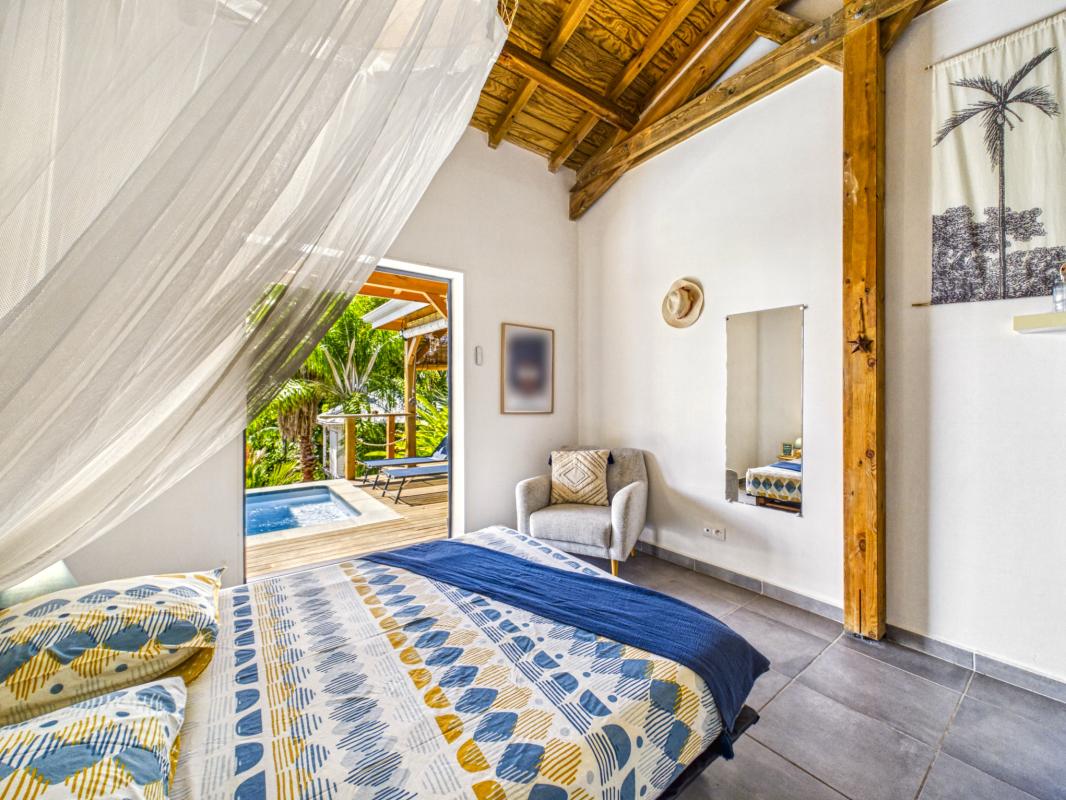 36.Location villa piscine vue mer 3 chambres Deshaies Guadeloupe